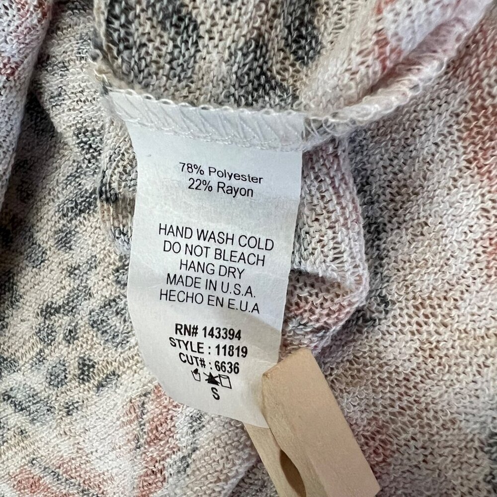 Cotton Bleu Women's Short Sleeve Mixed Print Top Mulitcolor Size Small - Picture 9 of 9